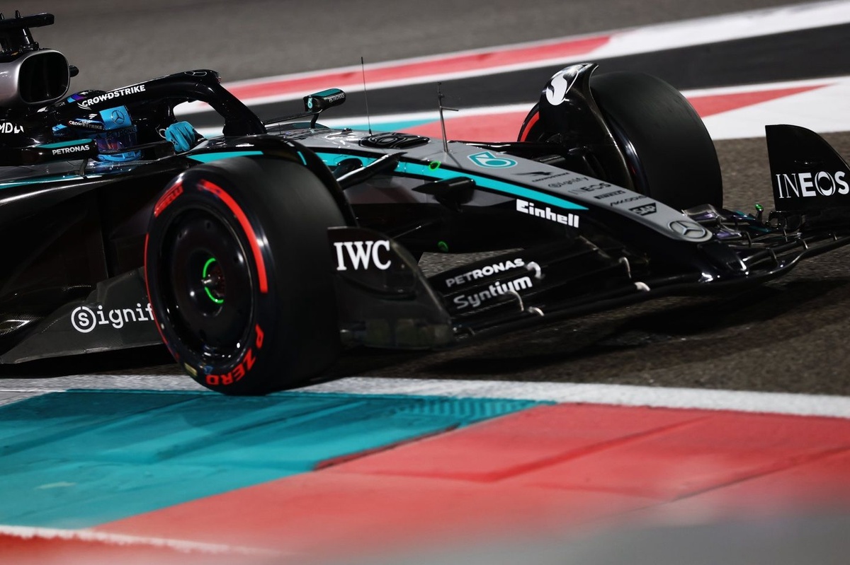 Mercedes shakes up the certainties with Russell on pole in Abu Dhabi.