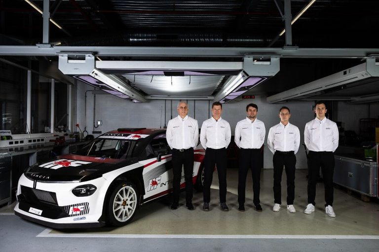 Lancia makes its grand return to rallying with Yohan Rossel behind the wheel.
