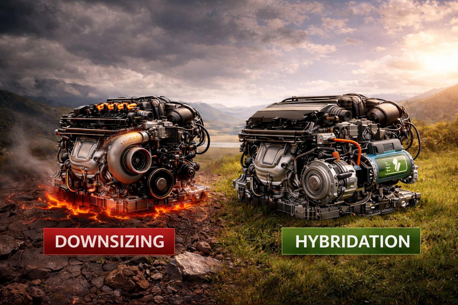 Downsizing and Hybridization: Sustainable Solution or Simple Transition?