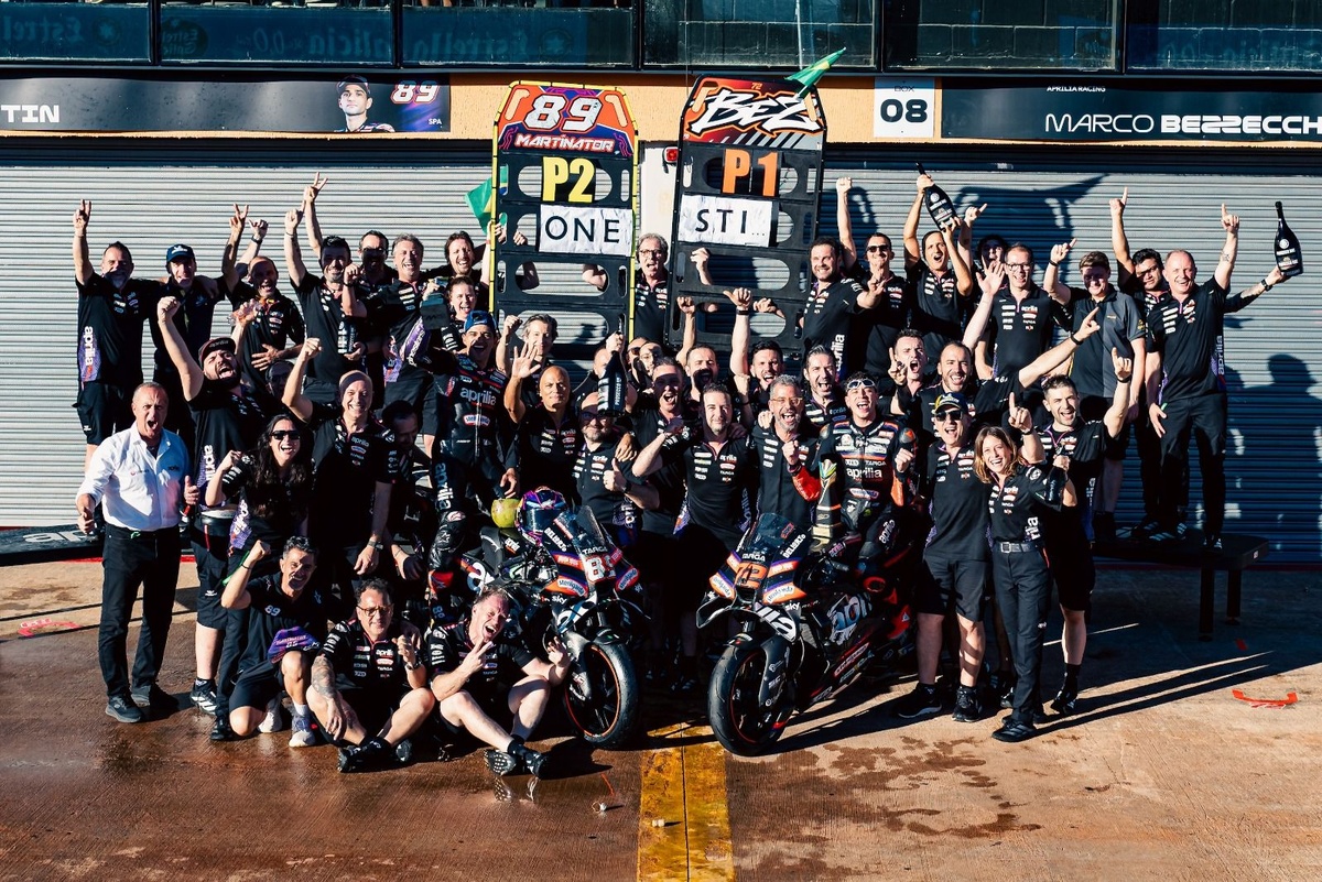 Aprilia Claims Victory at Brazilian GP