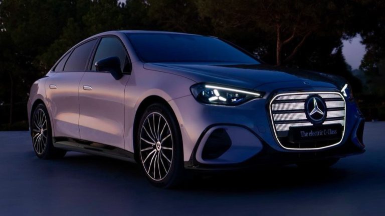 Mercedes-Benz C-Class EV Unveiled with Illuminated Grille