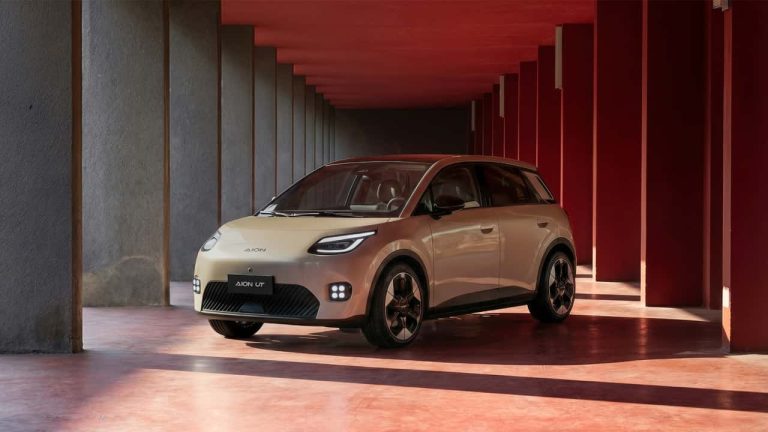 GAC AION UT debuts in Milan with a city-friendly EV cabin and 430 km range