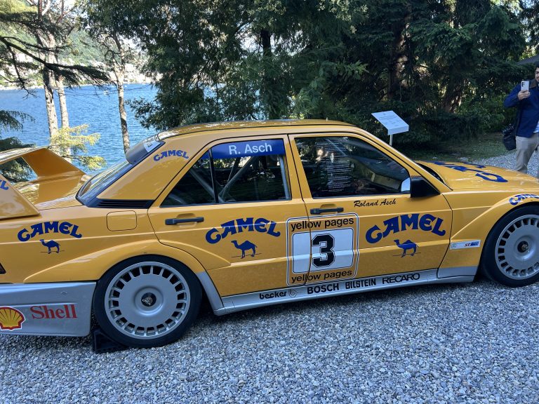 Camel-liveried Mercedes 190 E Evo II Steals the Show at Lake Como's…