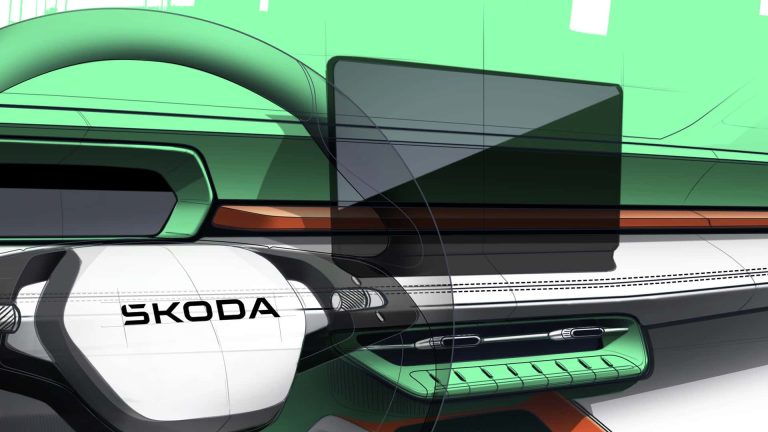 Skoda Epiq interior: minimalist cabin designed for urban EV life