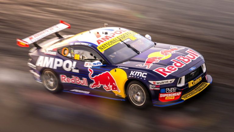 Ford Mustang Gen3 Supercar Lands in Europe for Rare Red Bull-Sponsored Show