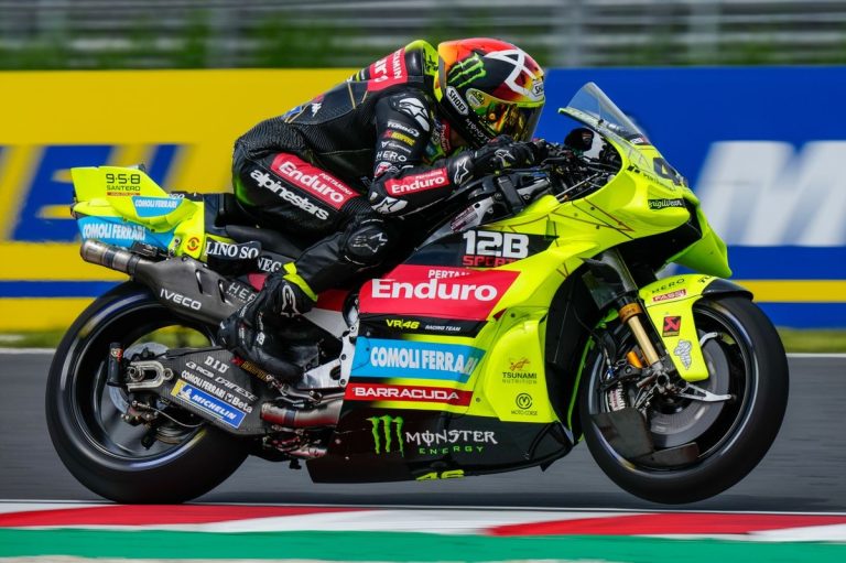 MotoGP: Di Giannantonio's tricky day ends with P2 after painful comeback