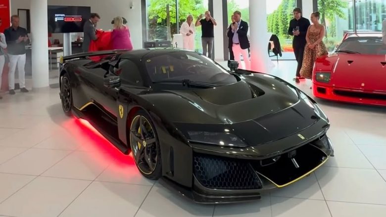 First European Ferrari F80 lands with a unique, chameleon-like black…